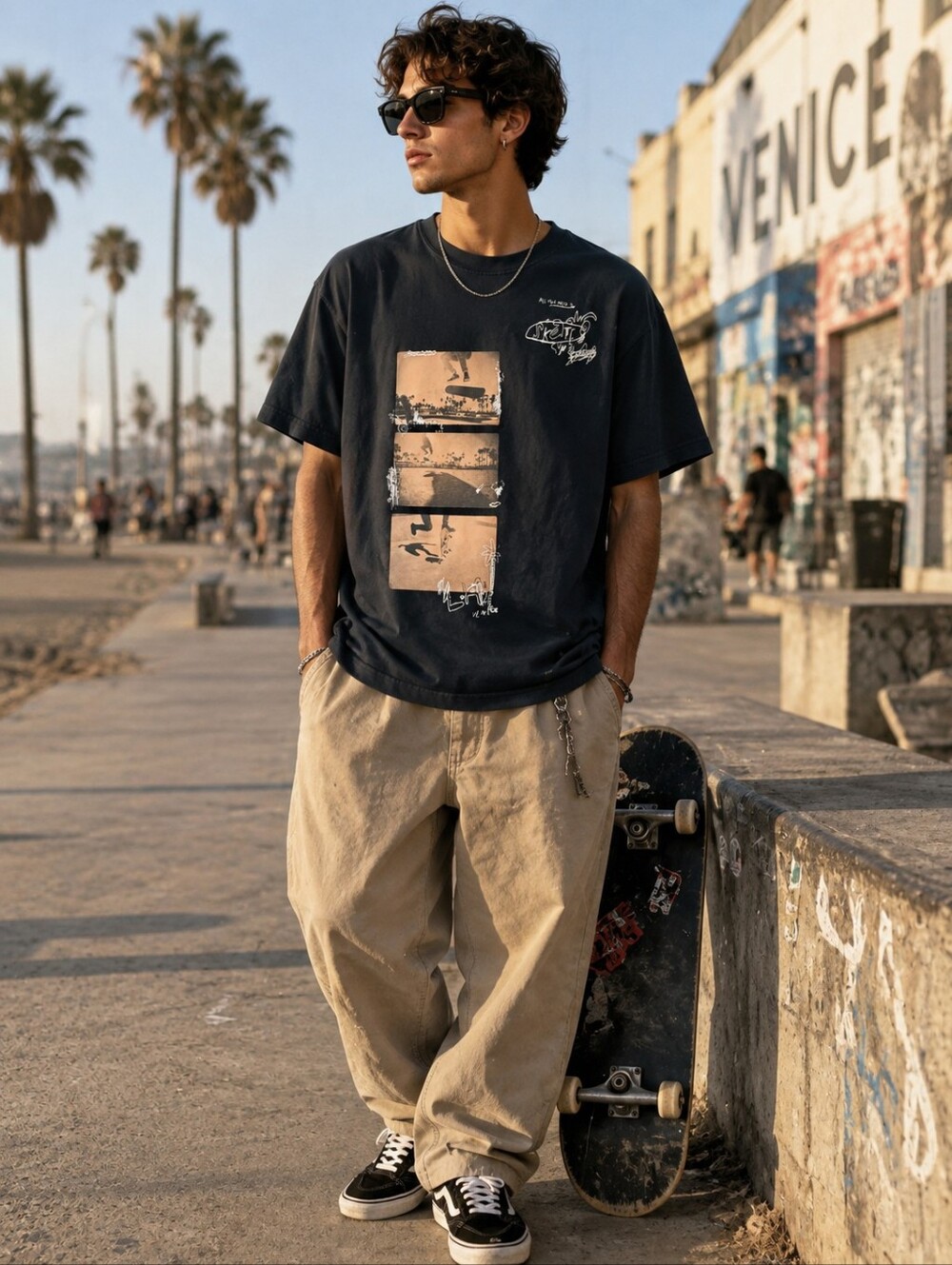 H&M Graphic Skateboard T-Shirt